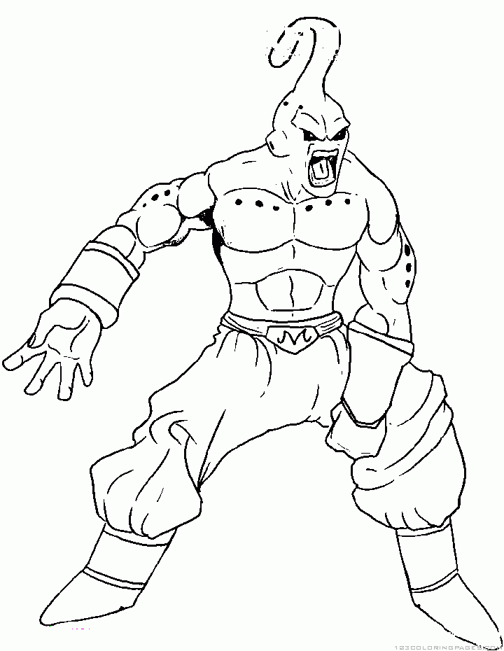 Majin Buu Coloring Pages