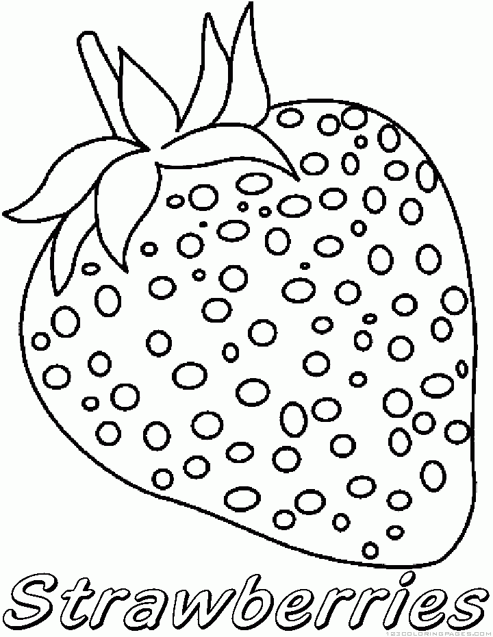 Strawberry Coloring Pages - Part 2